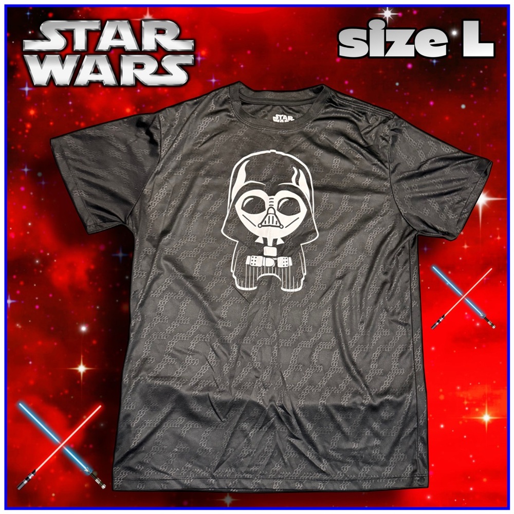 STAR WARS black short sleeve darth vader graphic TSHIRT size L